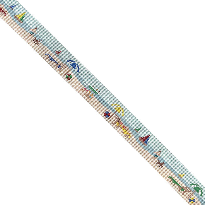 Day at the Beach Belt Painted Canvas Susan Roberts Needlepoint Designs Inc.