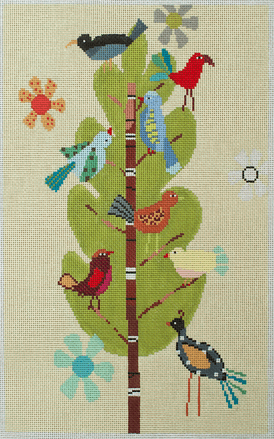 Day Birds Painted Canvas Birds of a Feather - 1