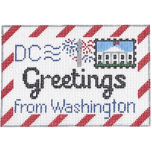 DC Letter Painted Canvas Rachel Donley - 1