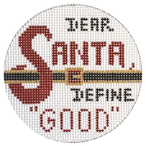 Dear Santa Define Good Painted Canvas Alice Peterson Company - 1