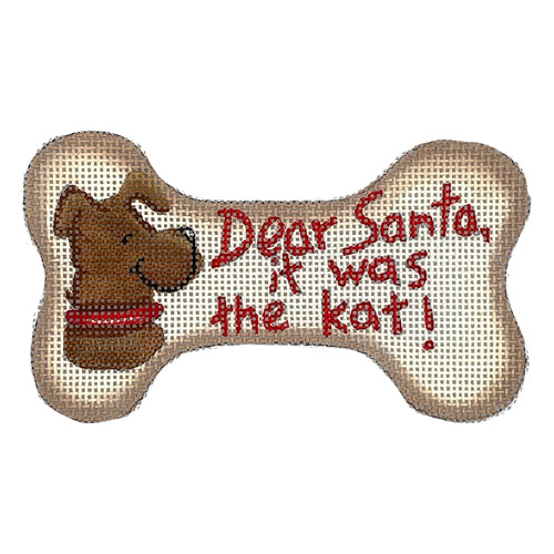 Dear Santa, It Was the Kat Painted Canvas CBK Needlepoint Collections