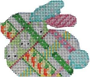 Diagonal Woven Ribbon Baby Bunny Painted Canvas Associated Talents
