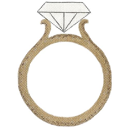 Diamond Engagement Ring Painted Canvas & More - 1