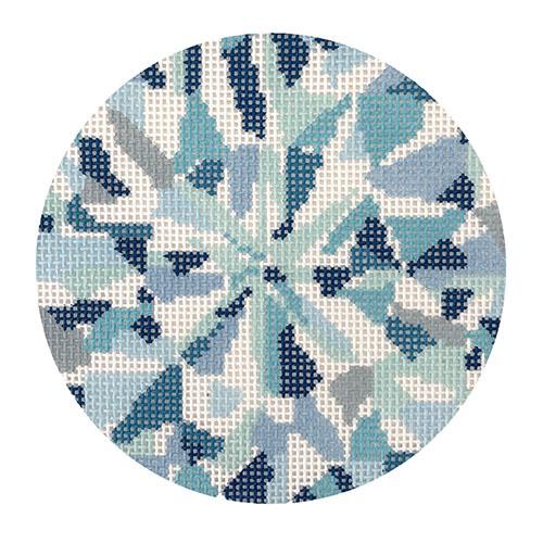 Diamond Round Stone Painted Canvas Audrey Wu Designs - 1