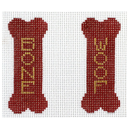 Dog Bone Painted Canvas Petite Sweets