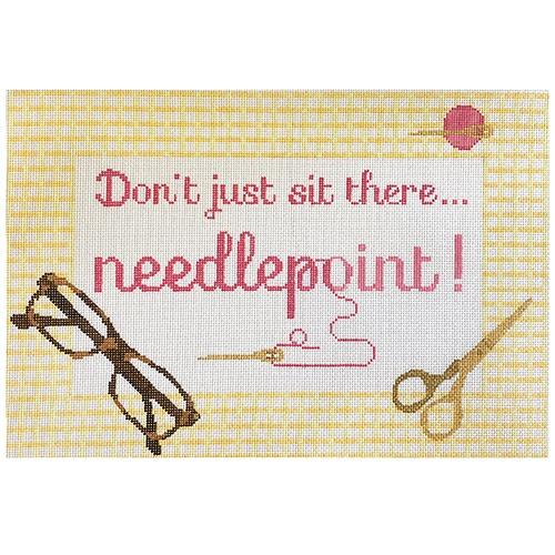 Don't Just Sit There... Painted Canvas Rachel Donley - 1