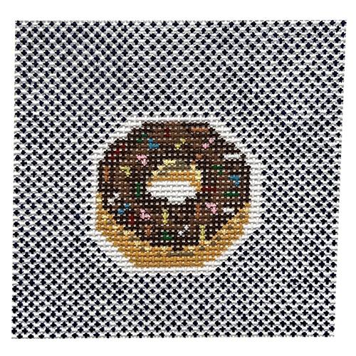 Donut on Blue Painted Canvas KCN Designers - 1