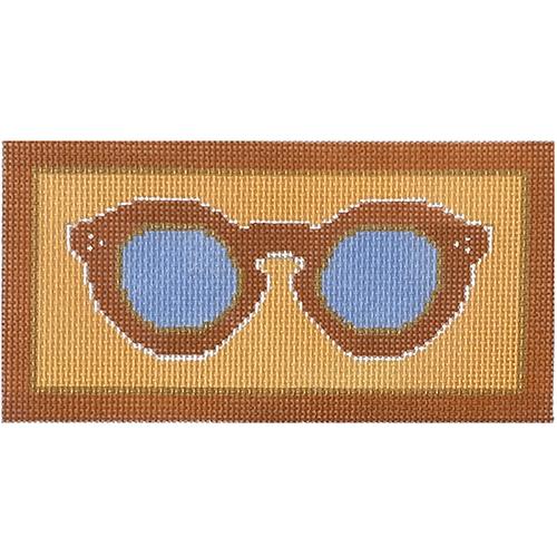 Dreamsicle Sunglasses Case painted canvas Thorn Alexander - 1