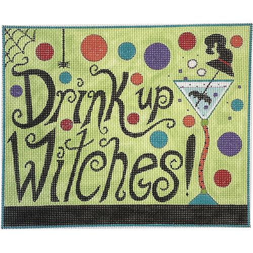 Drink Up Witches Painted Canvas Alice Peterson Company