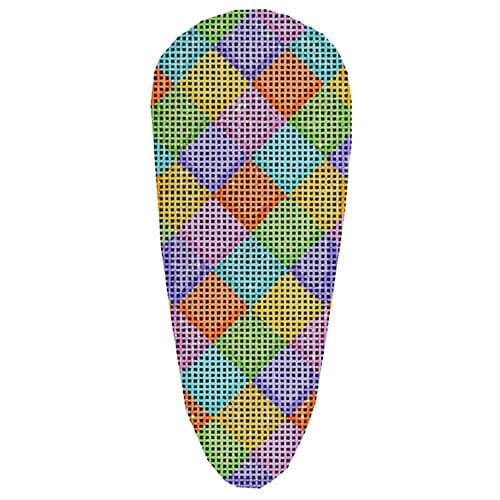 Easter Harlequin Carrot Painted Canvas Associated Talents - 1