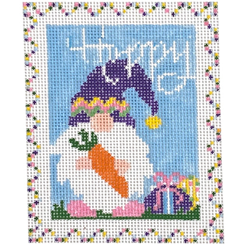 Easter Stamp Painted Canvas Wipstitch Needleworks