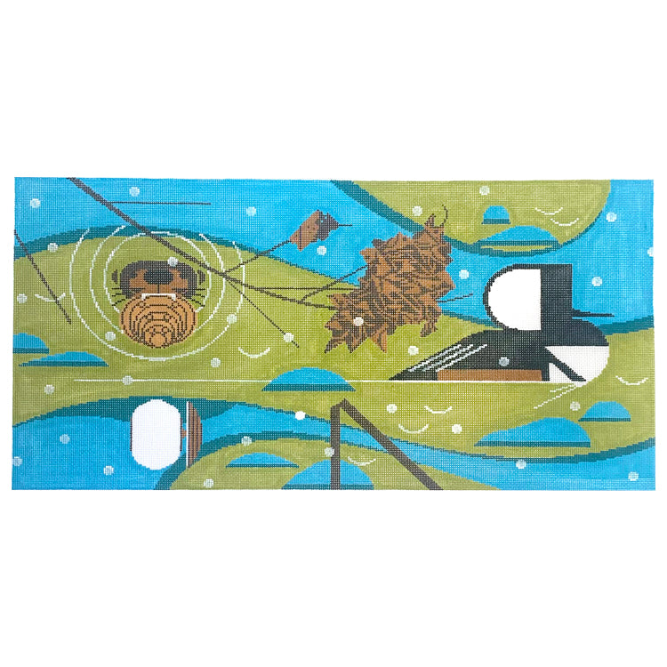 Edge of Appalachia Winter Painted Canvas Charley Harper - 1