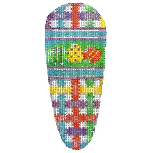 Eggs, Woven Ribbons Carrot Painted Canvas Associated Talents - 1