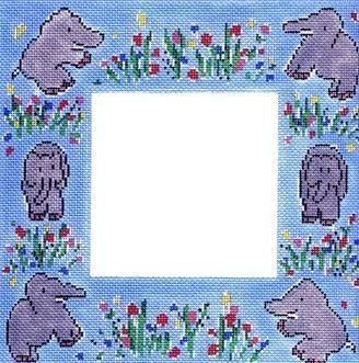 Elephant Frame Painted Canvas Cooper Oaks Design - 1