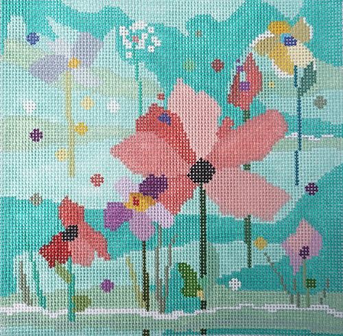 Emerald Garden Painted Canvas Birds of a Feather