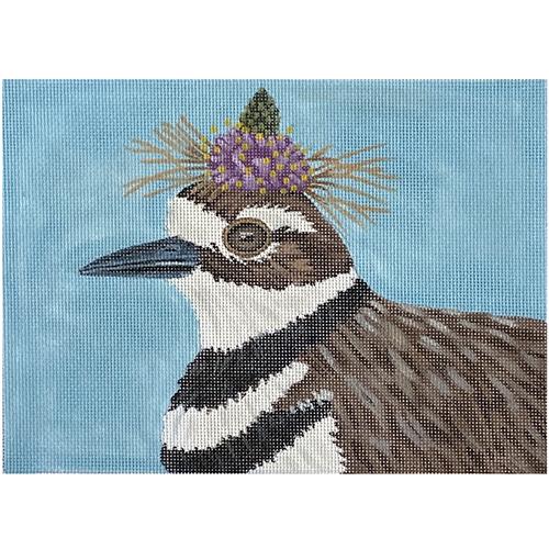 Emma the Killdeer Plover Painted Canvas Vicki Sawyer - 1
