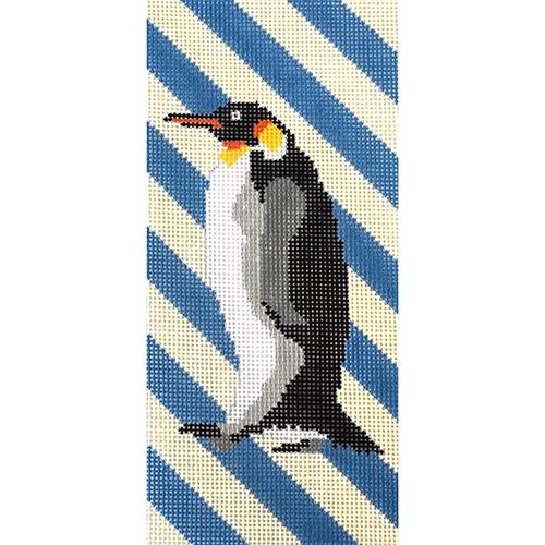 Emperor Penguin Rep Stripe Painted Canvas PIP & Roo - 1
