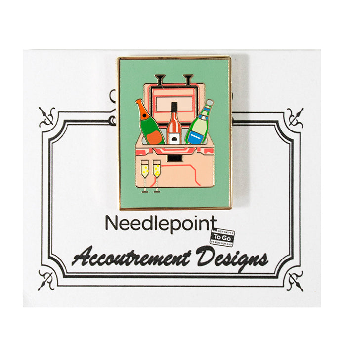Enamel Magnet - Champagne Cooler Accessories Needlepoint To Go