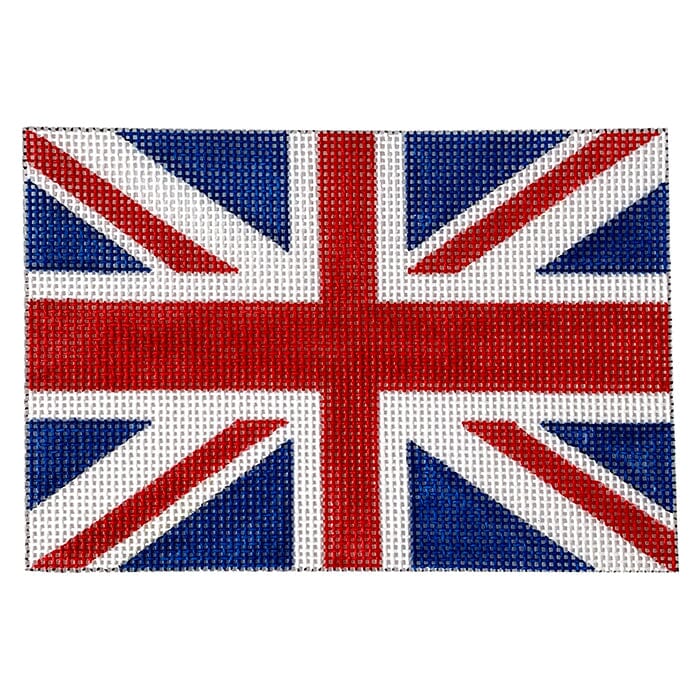 English Flag Painted Canvas CBK Needlepoint Collections