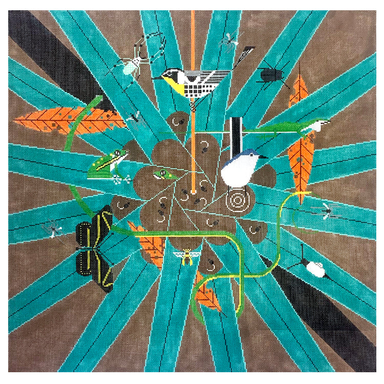 Everglades Eden Painted Canvas Charley Harper - 1
