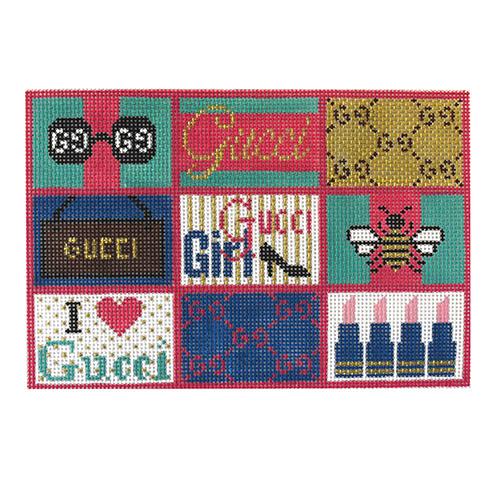 Everything Gucci Inspired Orient Painted Canvas Kimberly Ann Needlepoint - 1