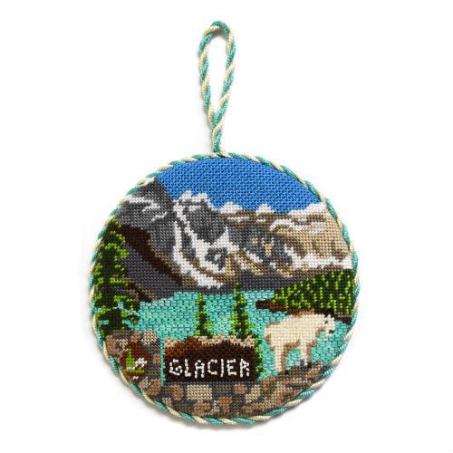 Explore America Glacier National Park with Stitch Guide Painted Canvas Burnett & Bradley