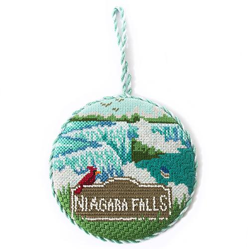 Explore America - Niagara Falls with Stitch Guide Painted Canvas Burnett & Bradley 