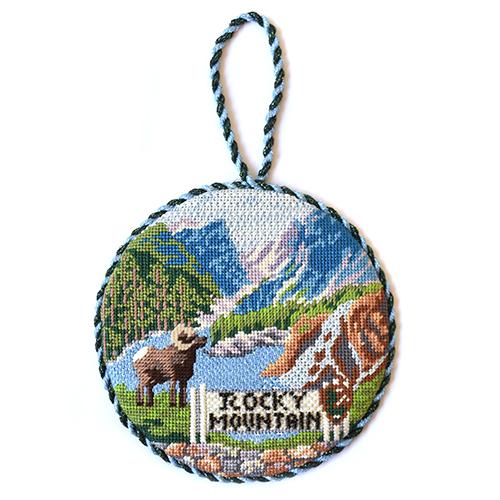 Explore America - Rocky Mountain with Stitch Guid Painted Canvas Burnett & Bradley 