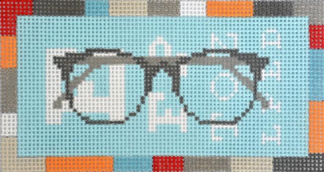 Eye Chart Eyeglass Case Painted Canvas Pippin - 1