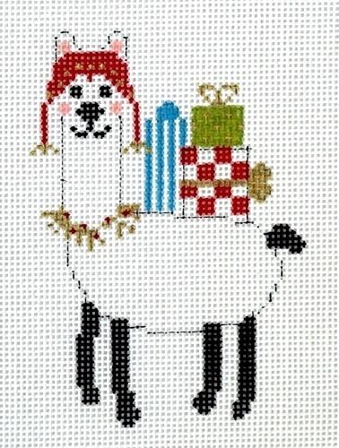 Fa la la la Llama Painted Canvas The Princess & Me