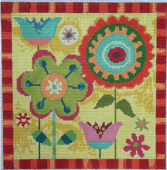 Fall Garden Painted Canvas Birds of a Feather - 1