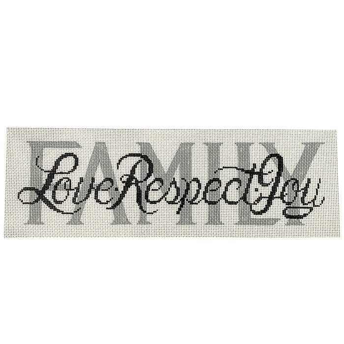 Family Love and Respect Painted Canvas Alice Peterson Company