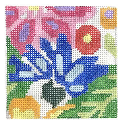 Fantasy Garden Coaster #2 Painted Canvas Jean Smith - 1