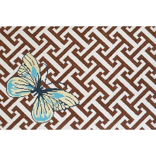 Farfalla Butterfly Painted Canvas The Meredith Collection - 1