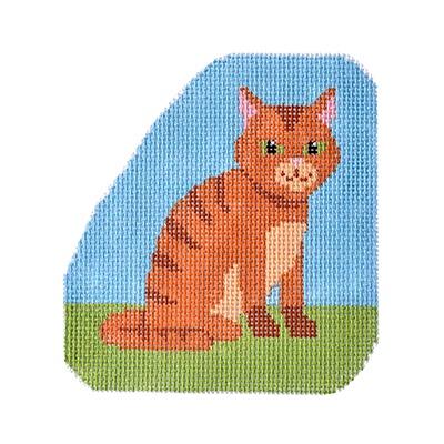 Farm Friends Cat Painted Canvas Burnett & Bradley - 1