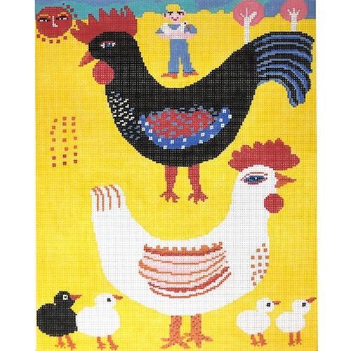 Farm Raised Painted Canvas Birds of a Feather - 1