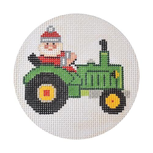 Farm Santa Painted Canvas The Meredith Collection - 1