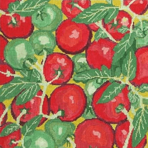 Farmer's Market Tomatoes 2 Painted Canvas Jean Smith - 1