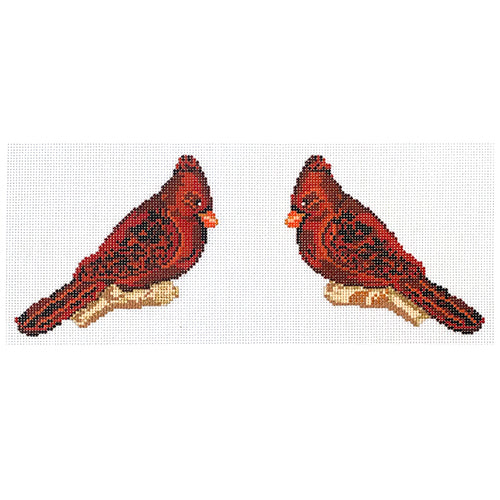 Feathered Friends Cardinal Painted Canvas Petite Sweets - 1