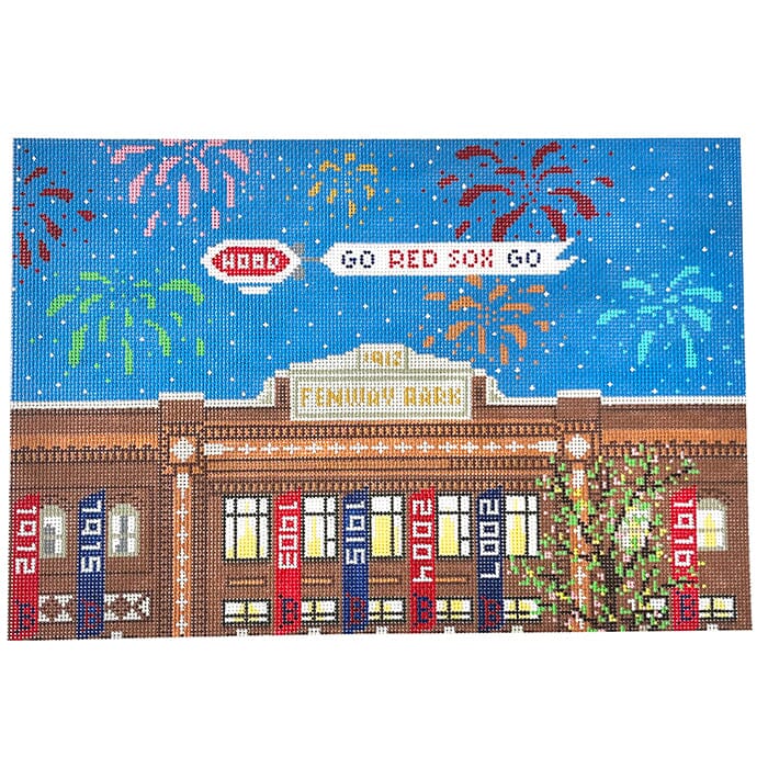 Fenway Park hand-painted needlepoint stitching canvas, Needlepoint  Canvases & Threads