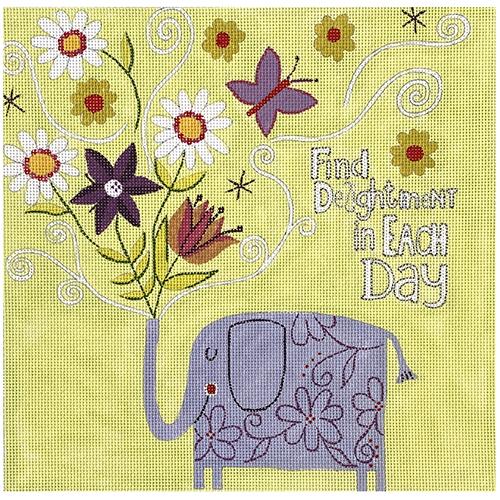 Find Delightment in Each Day Painted Canvas Ewe & Eye - 1