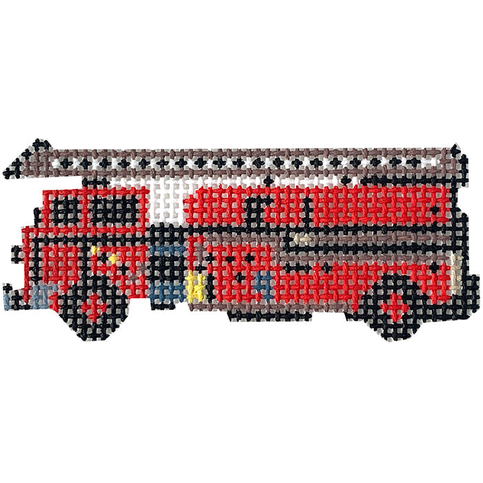 Fire Truck Mini Painted Canvas Penny Linn Designs