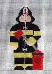 Fireman Painted Canvas Kathy Schenkel Designs - 1