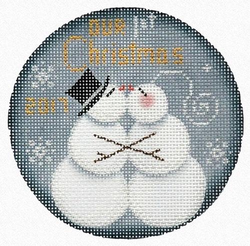First Christmas Painted Canvas Rebecca Wood Designs - 1