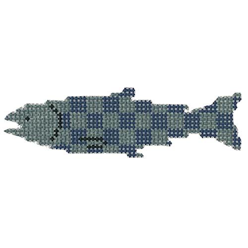 Fish Checkerboard Painted Canvas Pippin