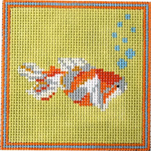 Fish Coaster Painted Canvas J. Child Designs - 1