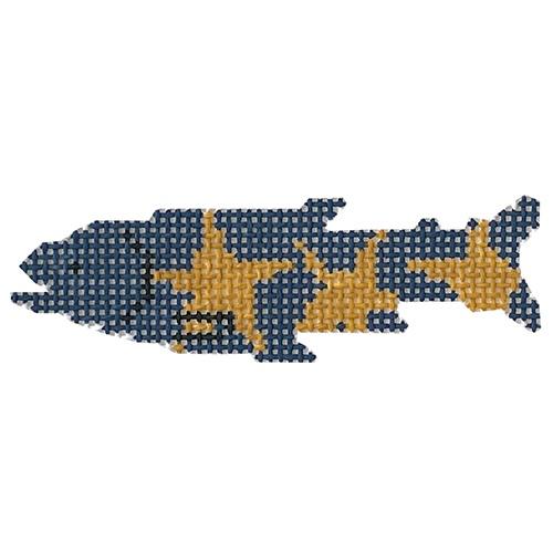 Fish Stars Painted Canvas Pippin