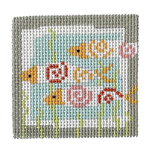 Fish Swirls Painted Canvas Pippin
