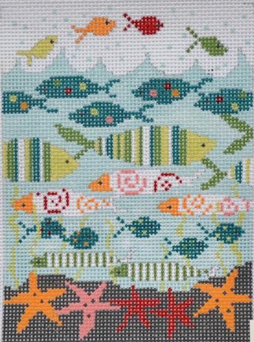 Fish Tooth Fairy Roll Painted Canvas Pippin
