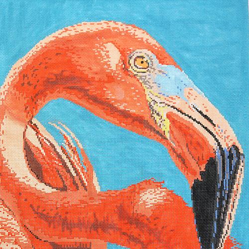 Flamingo Painted Canvas The Meredith Collection